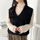 シャギーVネックニットベスト | Outfitter lab | 詳細画像13