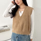 シャギーVネックニットベスト | Outfitter lab | 詳細画像21