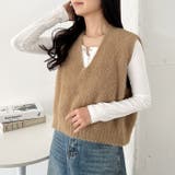 シャギーVネックニットベスト | Outfitter lab | 詳細画像22