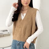 シャギーVネックニットベスト | Outfitter lab | 詳細画像23