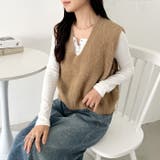 シャギーVネックニットベスト | Outfitter lab | 詳細画像24