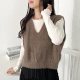 シャギーVネックニットベスト | Outfitter lab | 詳細画像26