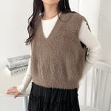 シャギーVネックニットベスト | Outfitter lab | 詳細画像27