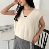 シャギーVネックニットベスト | Outfitter lab | 詳細画像6