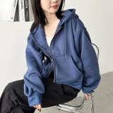 無地裏起毛ジップパーカー | Outfitter lab | 詳細画像10 