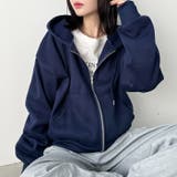 無地裏起毛ジップパーカー | Outfitter lab | 詳細画像30 