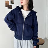 無地裏起毛ジップパーカー | Outfitter lab | 詳細画像31