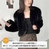 ノーカラーショートフェイクファーコート | Outfitter lab | 詳細画像3 