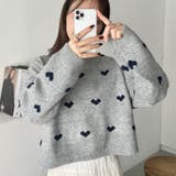ラインハート柄長袖ニットトップス | Outfitter lab | 詳細画像11