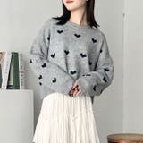ラインハート柄長袖ニットトップス | Outfitter lab | 詳細画像14