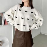 ラインハート柄長袖ニットトップス | Outfitter lab | 詳細画像6