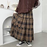 チェック柄ティアードロングスカート | Outfitter lab | 詳細画像13