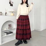 チェック柄ティアードロングスカート | Outfitter lab | 詳細画像19