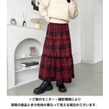 チェック柄ティアードロングスカート | Outfitter lab | 詳細画像20