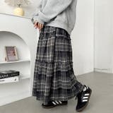 チェック柄ティアードロングスカート | Outfitter lab | 詳細画像6