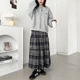 チェック柄ティアードロングスカート | Outfitter lab | 詳細画像9