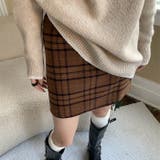インパン裏地付きチェック柄ミニスカート | Outfitter lab | 詳細画像13 