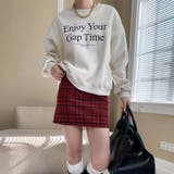インパン裏地付きチェック柄ミニスカート | Outfitter lab | 詳細画像19 