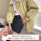 インパン裏地付きチェック柄ミニスカート | Outfitter lab | 詳細画像2 