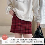 インパン裏地付きチェック柄ミニスカート | Outfitter lab | 詳細画像4 