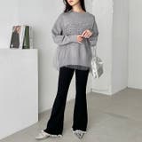 フリルレースリブニットパンツ | Outfitter lab | 詳細画像14 