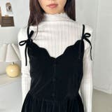 ベロアリボンミニキャミワンピース | Outfitter lab | 詳細画像12