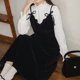 ベロアリボンミニキャミワンピース | Outfitter lab | 詳細画像8