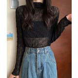 ブラック | ウェーブデザインシアートップス | Outfitter lab