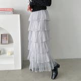 チュールフリルティアードスカート | Outfitter lab | 詳細画像33 