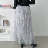 チュールフリルティアードスカート | Outfitter lab | 詳細画像34 