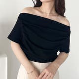 ドレープオフショルダー半袖トップス | Outfitter lab | 詳細画像10 