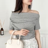 ドレープオフショルダー半袖トップス | Outfitter lab | 詳細画像15 