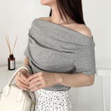 ドレープオフショルダー半袖トップス | Outfitter lab | 詳細画像16 