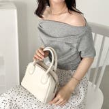 ドレープオフショルダー半袖トップス | Outfitter lab | 詳細画像18 