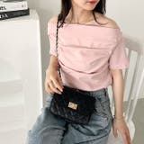 ドレープオフショルダー半袖トップス | Outfitter lab | 詳細画像23 
