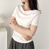 ドレープオフショルダー半袖トップス | Outfitter lab | 詳細画像6 