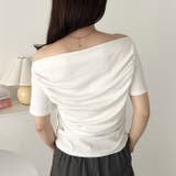 ドレープオフショルダー半袖トップス | Outfitter lab | 詳細画像7 