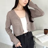 透かしランダムリブカーディガン | Outfitter lab | 詳細画像16 