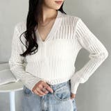 透かしランダムリブカーディガン | Outfitter lab | 詳細画像5 