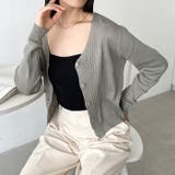 Vネックコンパクトカーディガン | Outfitter lab | 詳細画像12 