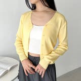 Vネックコンパクトカーディガン | Outfitter lab | 詳細画像17 