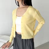 Vネックコンパクトカーディガン | Outfitter lab | 詳細画像18 