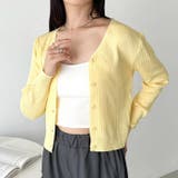 Vネックコンパクトカーディガン | Outfitter lab | 詳細画像19 