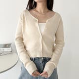 Vネックコンパクトカーディガン | Outfitter lab | 詳細画像5 