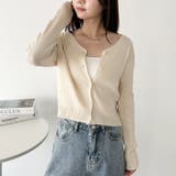 Vネックコンパクトカーディガン | Outfitter lab | 詳細画像6 