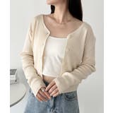 アイボリー | Vネックコンパクトカーディガン | Outfitter lab