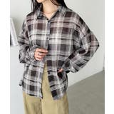 ブラック | シアーチェックシャツ | Outfitter lab