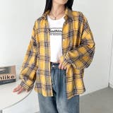 ルーズシルエットチェックネルシャツ | Outfitter lab | 詳細画像15 