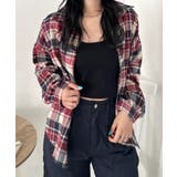 レッド系その他 | ルーズシルエットチェックネルシャツ | Outfitter lab