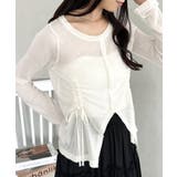 ホワイト | サイドシャーリングドロストシアートップス | Outfitter lab